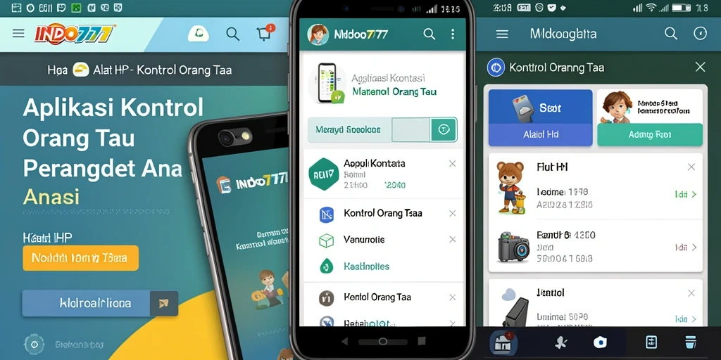 Tampilan antarmuka INDO777 yang intuitif untuk kontrol orang tua.