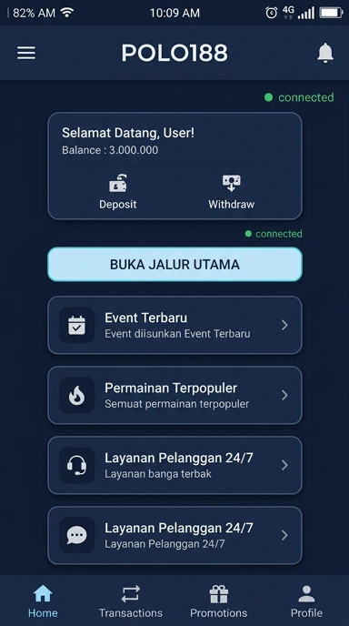 Tampilan link alternatif polo188