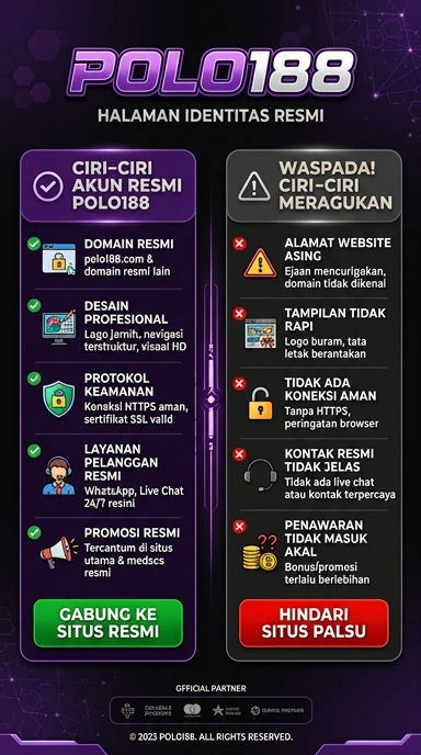 Tampilan kanal resmi polo188